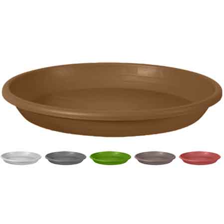 SOUCOUPE 'CYLINDRE' Ø 17 cm (pot Ø 20) - Couleur anthracite