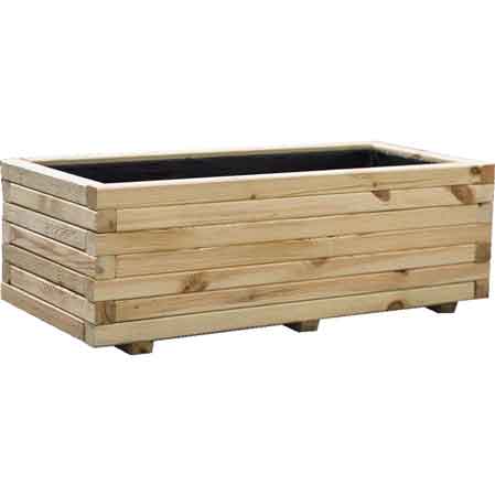 FIORIERA IN LEGNO cm 90x40x27h