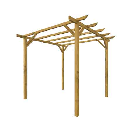 PERGOLA EN BOIS 'BASIC' 300x300x240h cm