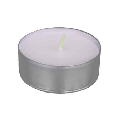 MINI-TEELICHT-SET WEISS 'LIGHT' Ø 3,6x1,55h cm - Packung 25 Stück