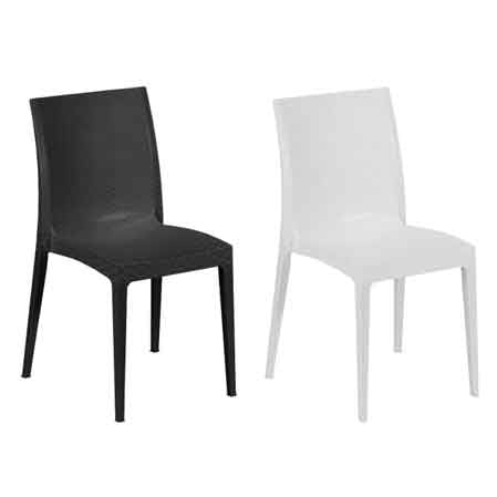 CHAISE EMPILABLE « MADAM » Couleur Anthracite