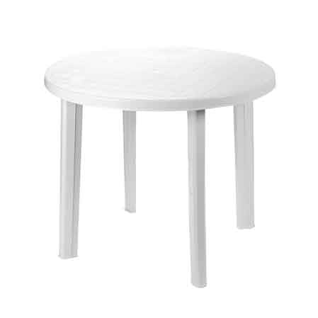TABLE MODULABLE RONDE Ø 90x72h cm - Couleur Blanc