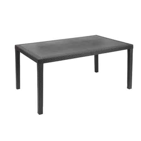 TABLE 'JOKER' 138x78x72h cm - Couleur Anthracite