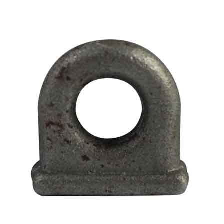SCHARNIERÖSE FÜR VERSCHLUSS AUS STAHL, mittlere Ausführung (Ø 14 - 35x33x12h mm)