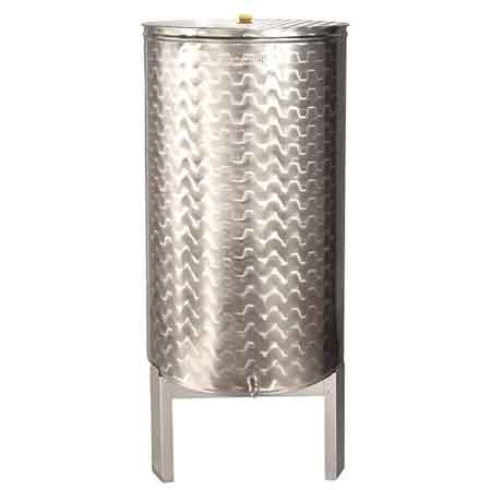 CONTENITORE PER ALIMENTI 400 lt -  Ø 725 mm x 1000h - foro 3/4"