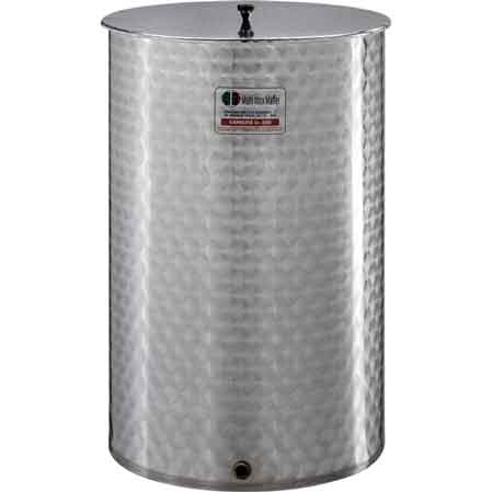 CONTENITORE PER ALIMENTI MINOX 800 lt - Ø 970 mm x 1210h - foro 1"