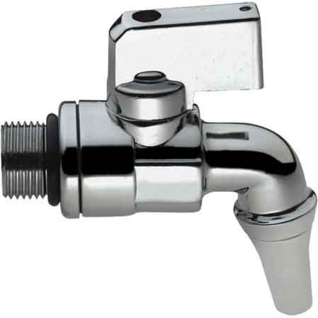 ROBINET À BILLE POUR RÉSERVOIR LAITON CHROMÉ 1/2"