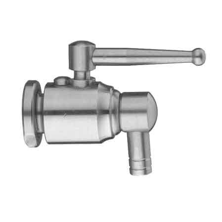 RUBINETTO ANTIGOCCIA INOX A SFERA PER CONTENITORE 1/2"