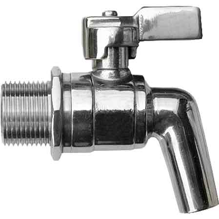 ROBINET À BOISSEAU SPHÉRIQUE EN INOX POUR RÉSERVOIR 3/4"
