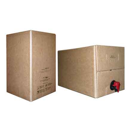 CONTENITORE PER VINI CON RUBINETTO 'BAG IN BOX' 5 lt
