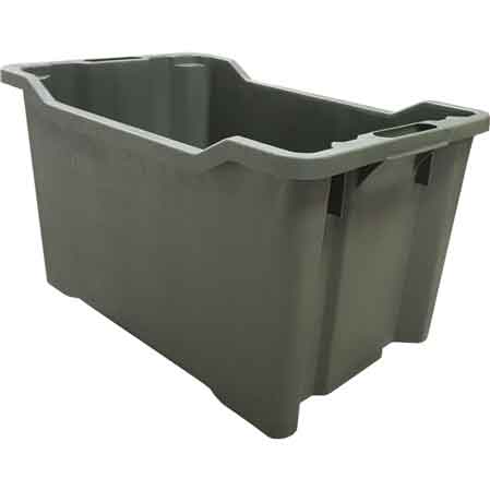 CASSETTA AGRICOLA SOVRAPPONIBILE E IMPILABILE CHIUSA 40 lt - 52x36x31 cm