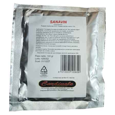 DÉSACIDIFIANT POUR VINS « SANAVIN » 100 g