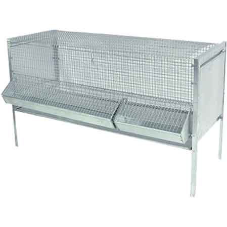 CAGE PLIANTE POUR POULETS 'LUXURY' cm 140x50x80h