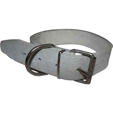 COLLARE PER CANI BUFALO GRIGIO 40x650 mm