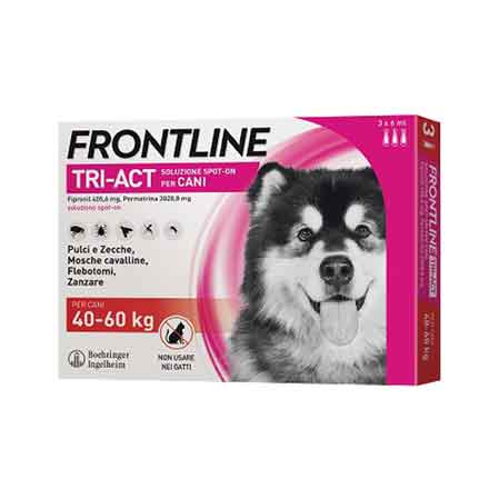 ANTIPARASSITARIO 'TRI-ACT' FRONTLINE Per cani 5-10 kg - 3 pipette