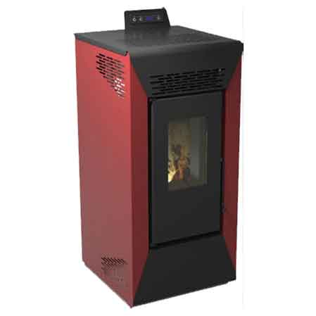 STUFA A PELLET 'STAR' Kw 8,74 - Colore Bordeaux