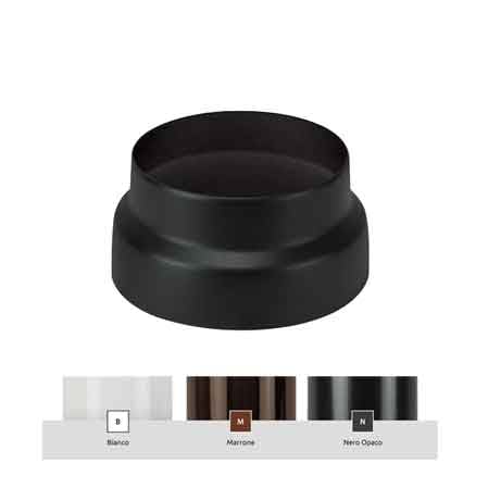 EMAILLIERTE REDUZIERUNG 'CLASSIC' Ø 130-120 mm - Farbe Weiß