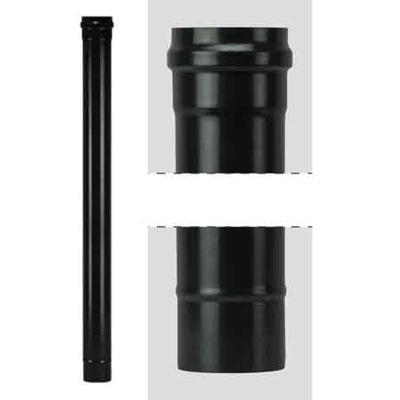 TUBO PER STUFE A PELLET 'LIGHT' Ø 80x1000 mm