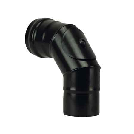 GOMITO A 90° CON ISPEZIONE PER STUFE A PELLET 'LIGHT' Ø 80 mm
