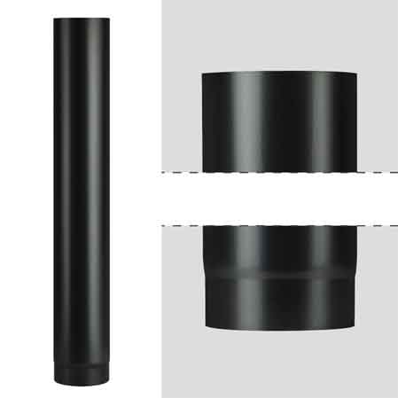 TUYAU POUR POÊLE À BOIS « PLUS LIGHT » Ø 130x1000 mm