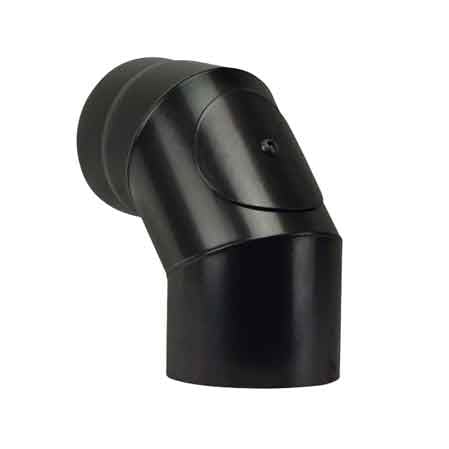 COUDE À 90° AVEC TRAPPON DE VISITE POUR POÊLE À BOIS 'PLUS LIGHT' Ø 120 mm