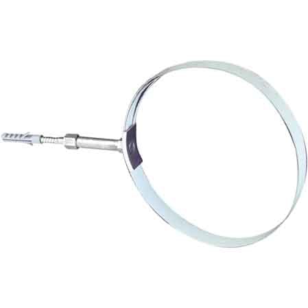 VERSTELLBARE ROHRSCHELLE FÜR RAUCHROHRE Ø 140/200 mm - Farbe: weiß
