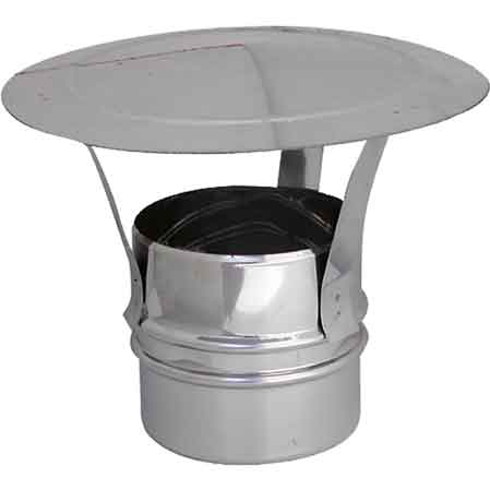 FUMAIOLO INOX TONDO A CAPPELLO 'CINESE' Ø 160 mm