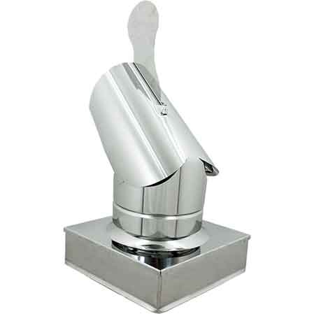 CHAPEAU DE CHEMINÉE INOX CARRÉ 'GALLO' 320x320 mm