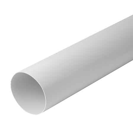 RUNDES LÜFTUNGSROHR Ø 100 mm – Stange 1 m