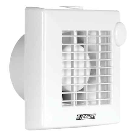 ASPIRATORE ELETTRICO CON TIMER VORTICE Ø 100 mm - 85 m³/h