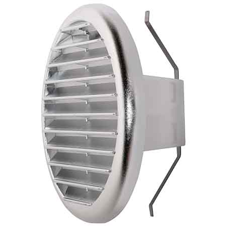 GRILLE D'AÉRATION CHROME UNIVERSELLE Ø 80>125 mm