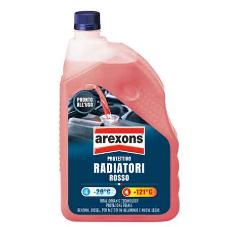 LIQUIDO RADIATORI PRONTO ALL'USO ROSSO AREXONS 2 lt