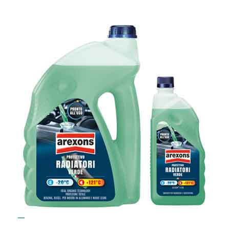 LIQUIDO RADIATORI PRONTO ALL'USO VERDE AREXONS 1 lt