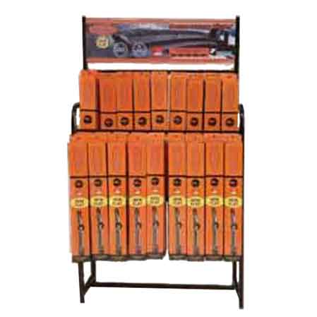 ESPOSITORE COMPLETO SPAZZOLE TERGICRISTALLO 'KRISTALL' CARDINALE  108 pezzi - 18 ganci da 6 pezzi
