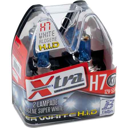 JEU DE 2 AMPOULES « SUPER WHITE » 12 V H 7 55 W