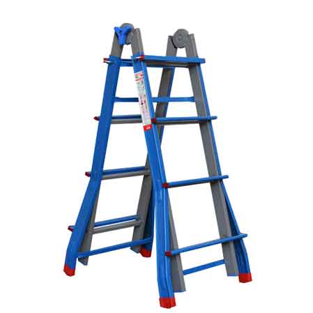 SCALA MULTIUSO 'METALLIKA' 5+5 gradini