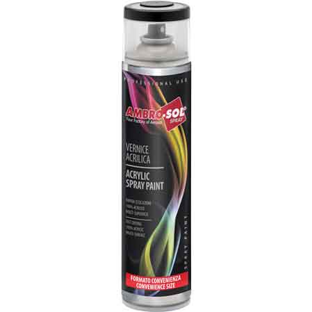 BONBOLETTA SPRAY ACRILICO UNIVERSALE 600 ML AMBROSOL Nero opaco RAL 9005
