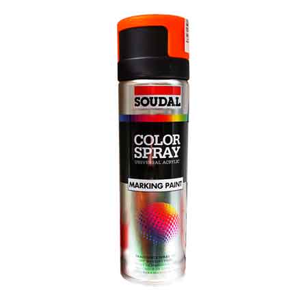 SPRAY TRACCIANTE FLUORESCENTE SOUDAL 500 ml - Arancio