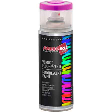 BOMBOLETTA SPRAY FLUORESCENTE AMBROSOL 400 ml - Rosa