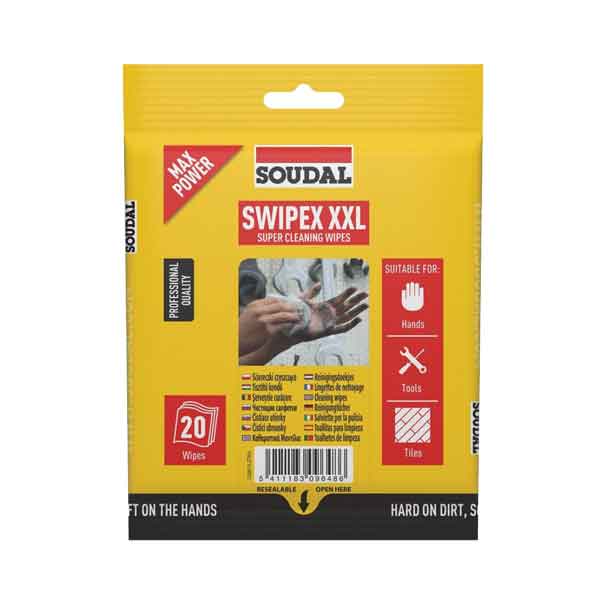 SALVIETTE LAVAMANI 'SWIPEX' SOUDAL Confezione 20 pezzi