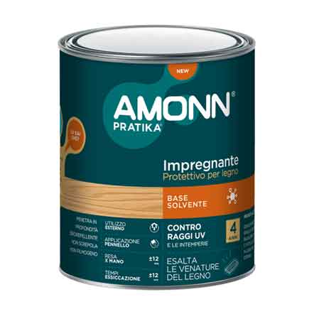 IMPREGNANTE A SOLVENTE AMONN 0,75 lt - Noce scuro