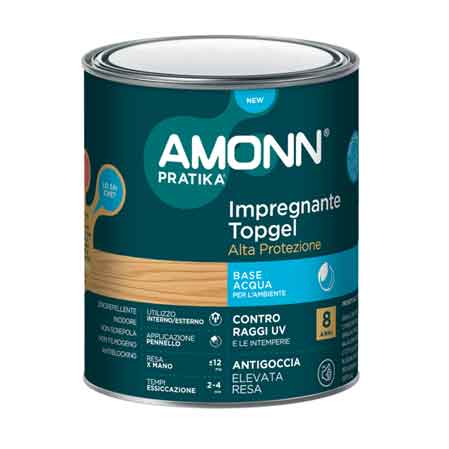 IMPREGNANTE ALL'ACQUA 'TOP GEL' AMONN 0,75 lt - Bianco
