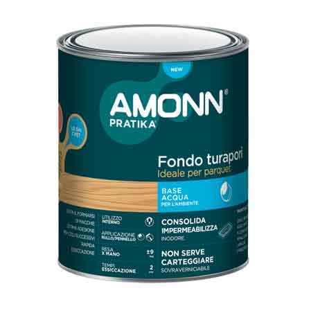 FONDO TURAPORI PER PARQUET AMONN 0,75 lt - Trasparente