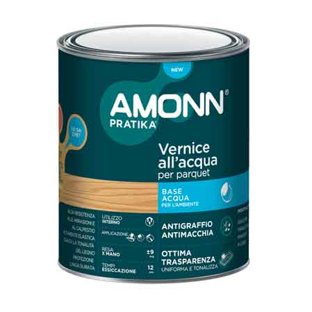 VERNICE ALL'ACQUA PER PARQUET AMONN 0,75 lt - Satinato
