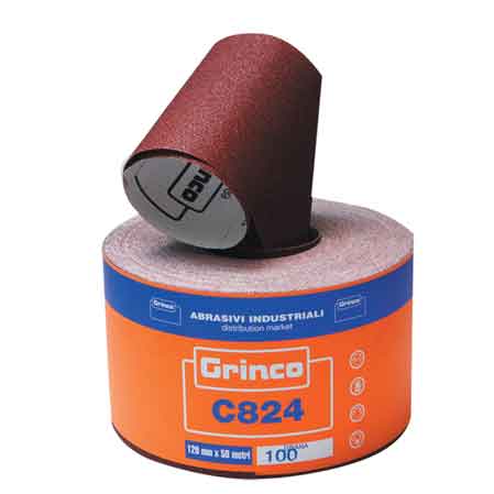 CARTA ABRASIVA 'C824' 50 MT mm 115x50 mt - grana 40