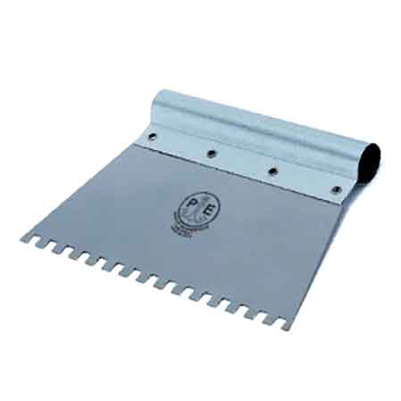 SPATOLE PER BOSTIK C/IMPUGNATURA TUBOLARE '542' PAVAN 200 mm - Dente piccolo