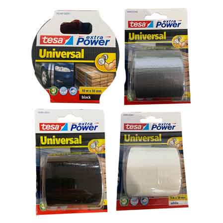 GEWEBEBAND "EXTRA POWER UNIVERSAL" TESA 50 mm x 10 m - Farbe Schwarz