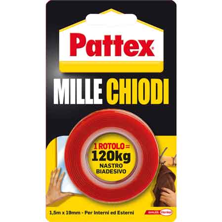 KLEBEBAND „MILLECHIODI“ 19 mm x 1,5 m