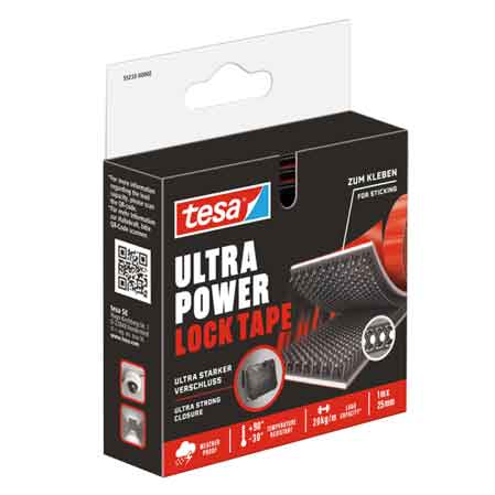 NASTRO A STRAPPO 'ULTRA POWER LOCK' TESA 25 mm x 1 mt, Portata 20 Kg