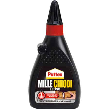 COLLA DI MONTAGGIO 'MILLECHIODI LEGNO' PATTEX 200 gr